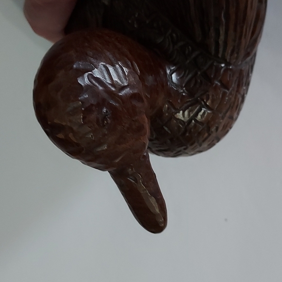 Red Mill Mfg.Mallard Duck Handcrafted Reproductions. Brown 8 in.Lx4 in.Hx4in.W - Picture 8 of 11